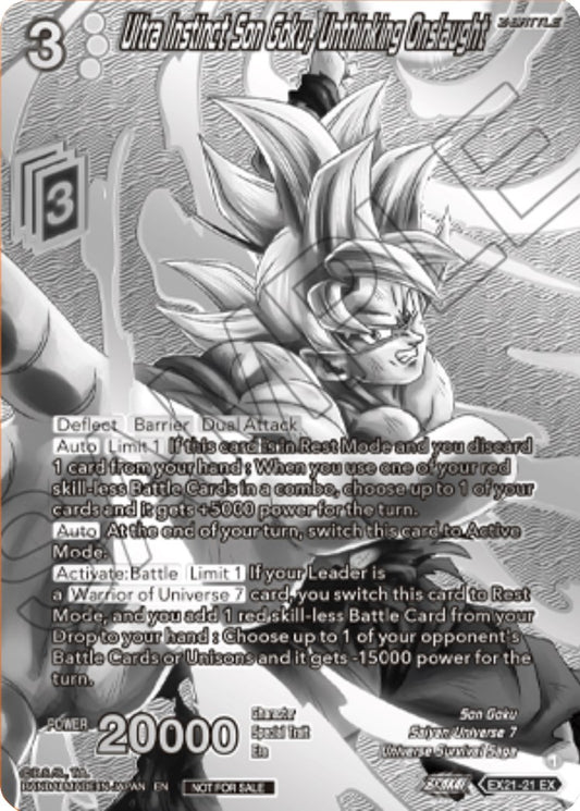 Ultra Instinct Son Goku, Unthinking Onslaught (2023 Offline Regionals Silver Print) (EX21-21) [Promotion Cards]