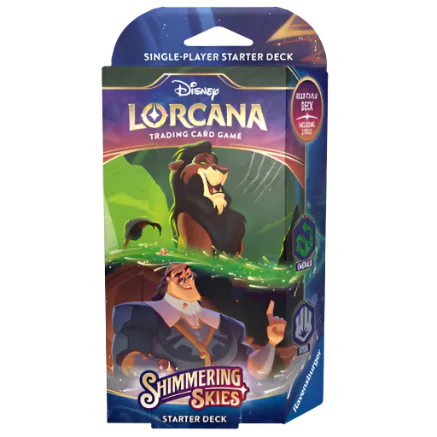 Disney Lorcana: Shimmering Skies - Starter Decks Emerald & Steel FRENCH