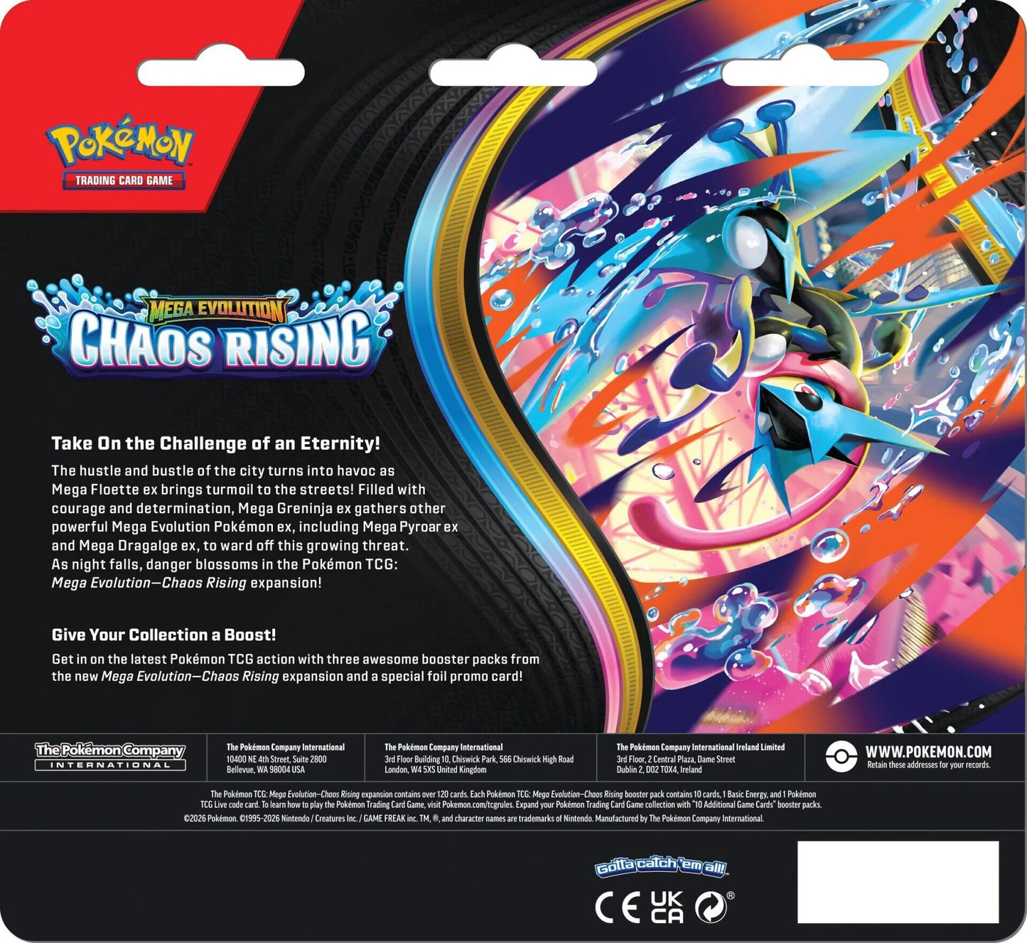 Mega Evolution: Chaos Rising 3 Pack Blister (Charmeleon)