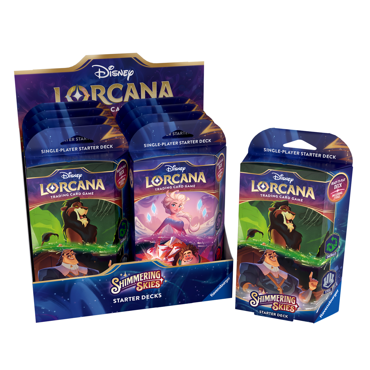 Disney Lorcana : Set 5 - Shimmering Skies - Starter Deck Display ENGLISH