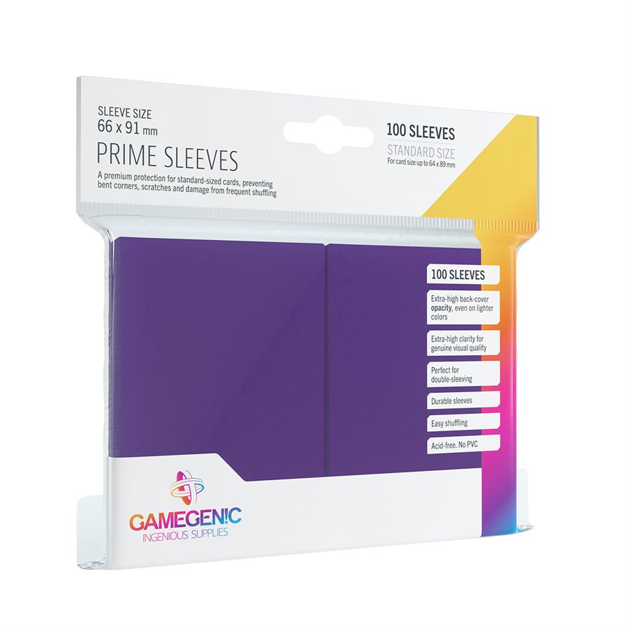 MATTE PRIME SLEEVES PURPLE (GAMEGENIC) (Copie)