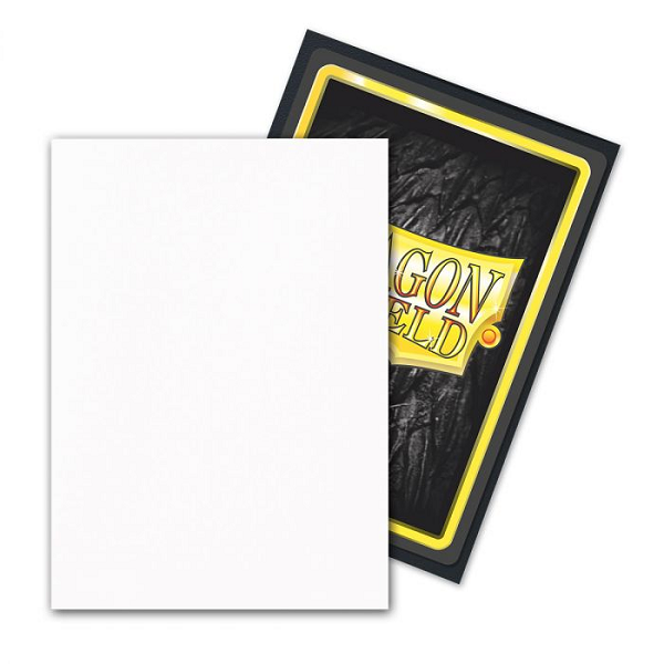 DRAGON SHIELD STANDARD SIZE SLEEVES SNOW - MATTE DUAL 100CT