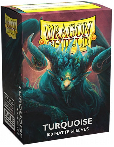 DRAGON SHIELD STANDARD SIZE SLEEVES TURQUOISE - MATTE 100CT