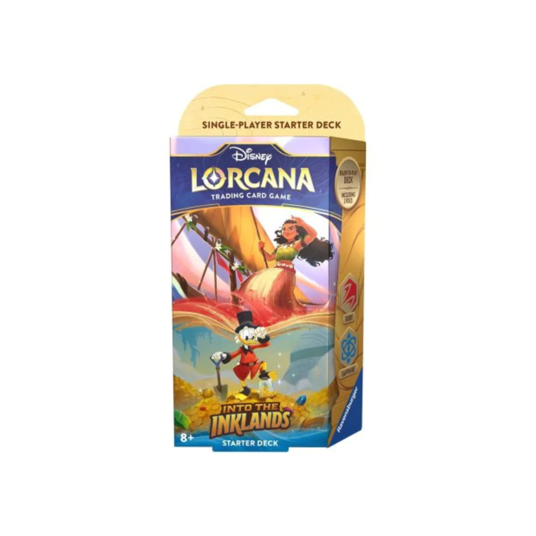 DISNEY LORCANA: INTO THE INKLANDS: RUBY & SAPPHIRE STARTER DECK (FRANÇAIS)