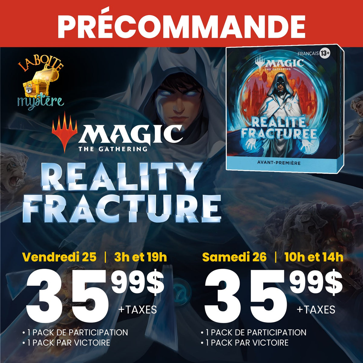 reality Facture l'avant-première Vendredi 25 Sptembre à 15H