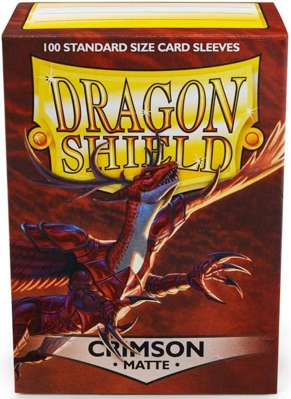 DRAGON SHIELD STANDARD SIZE SLEEVES CRIMSON - MATTE 100CT