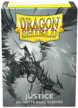 DRAGON SHIELD STANDARD SIZE SLEEVES JUSTICE - MATTE DUAL 100CT