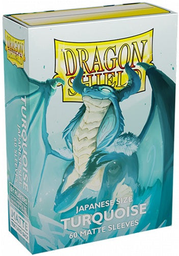 DRAGON SHIELD JAPANESE SIZE SLEEVES TURQUOISE - MATTE 60CT
