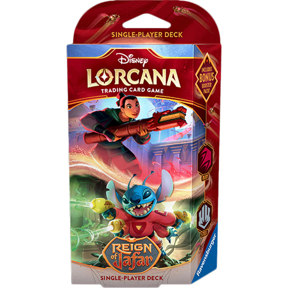 Disney Lorcana Reign of Jafar Starter Deck Ruby & Steel (FR)