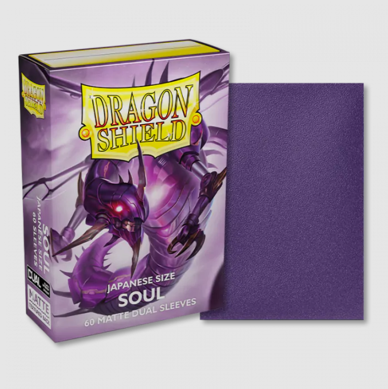 DRAGON SHIELD JAPANESE SIZE SLEEVES SOUL - MATTE DUAL 60CT