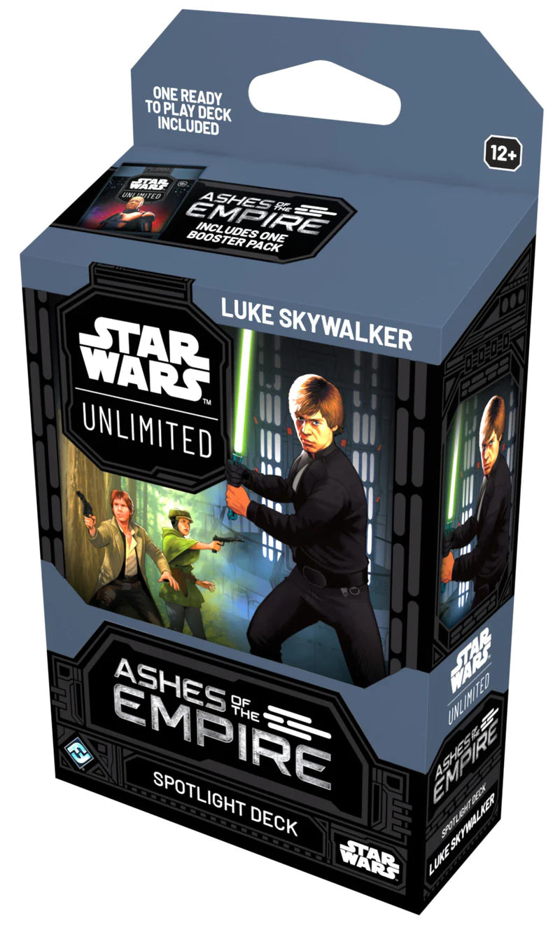 Star Wars Unlimited - Ashes of the Empire Spotlight Deck (Luke Skywalker) July 10, 2026.