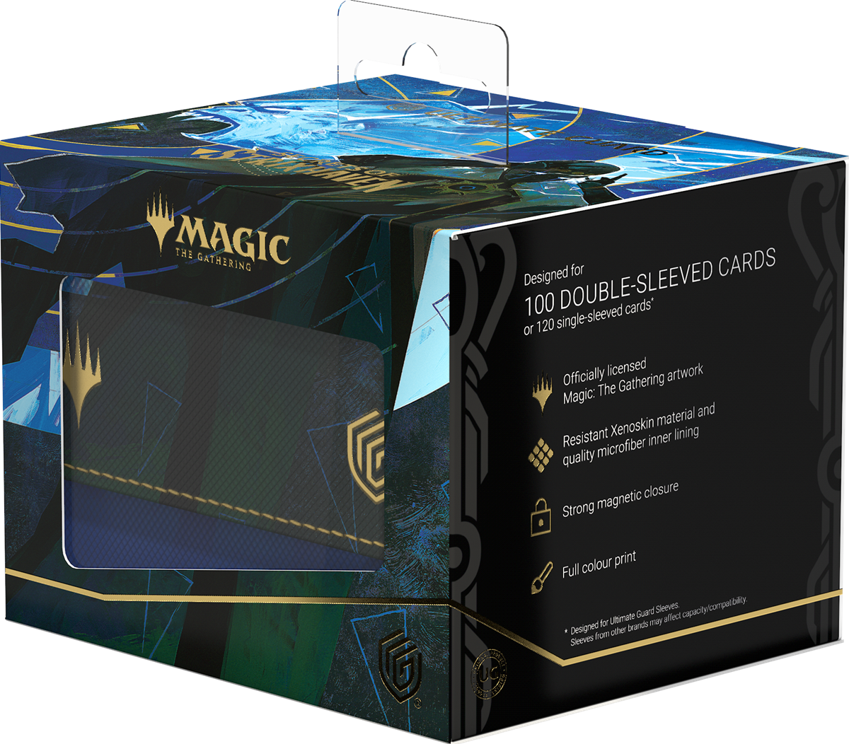 UG DECK CASE SIDEWINDER 100+ XENOSKIN MTG SECRETS OF STRIXHAVEN - BLUE RARE