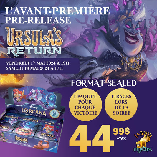 Prerelease / L'avant-première Ursula's Return Vendredi 17 Mai 2024 à 19h