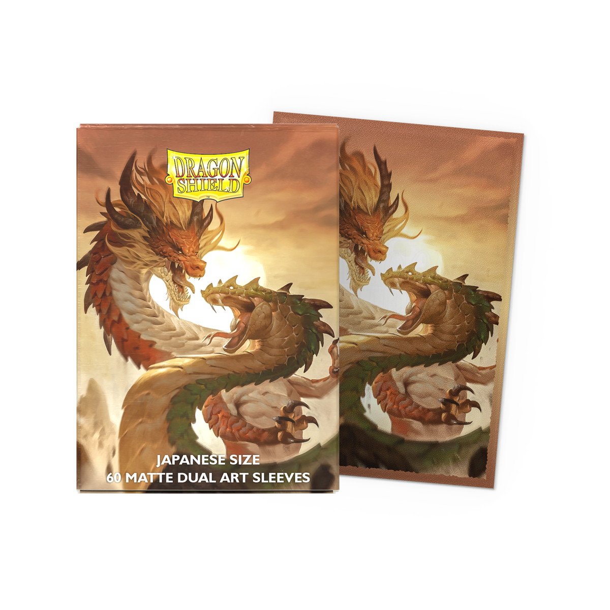 DRAGON SHIELD JAPANESE SIZE SLEEVES WOOD SNAKE - MATTE DUAL ART 60CT