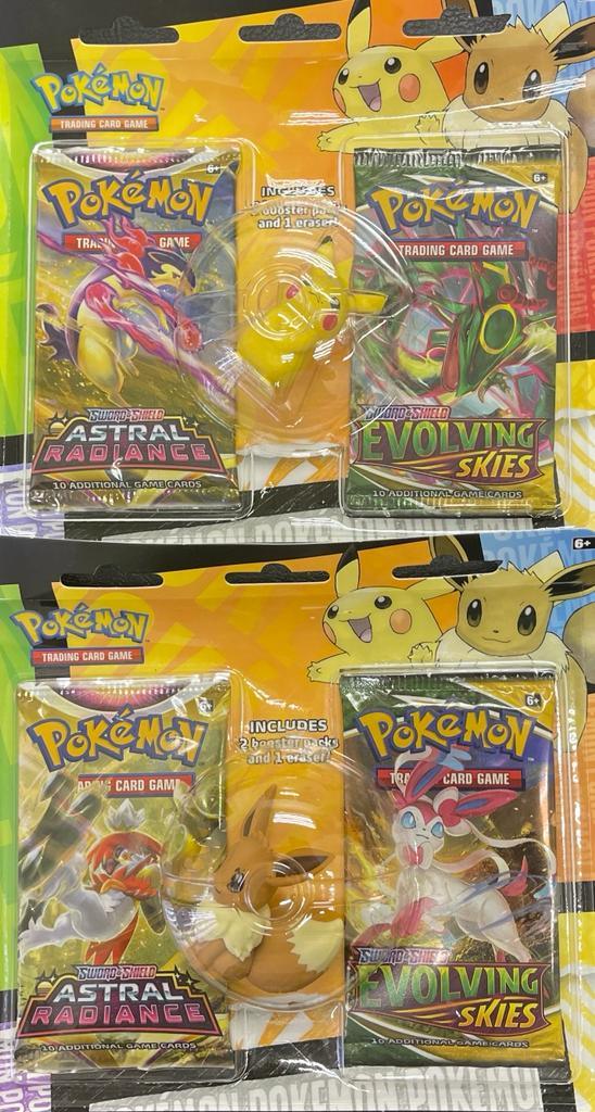 Pokemon Back To School: Eraser Blister Pack - La Boîte Mystère ( The Mystery Box)