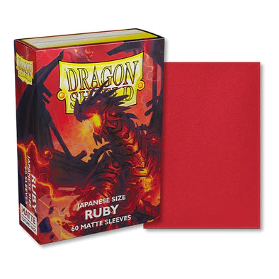 DRAGON SHIELD SLEEVES MATTE RUBY JAPANESE 60CT - La Boîte Mystère ( The Mystery Box)