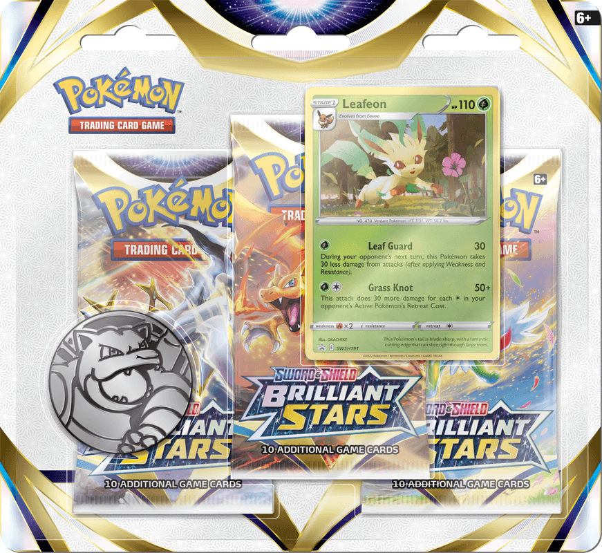Copie de POKEMON SWSH9 BRILLIANT STARS 3PK BLISTER- Leafon-Release - La Boîte Mystère ( The Mystery Box)
