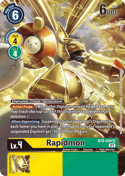 Rapidmon [BT8-039] (Alternative Art) [New Awakening]