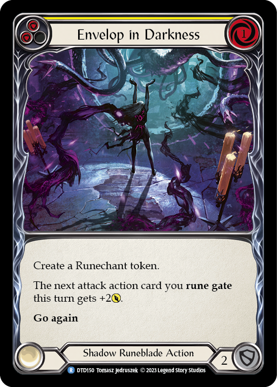 Envelop in Darkness (Yellow) [DTD150] (Dusk Till Dawn)  Rainbow Foil