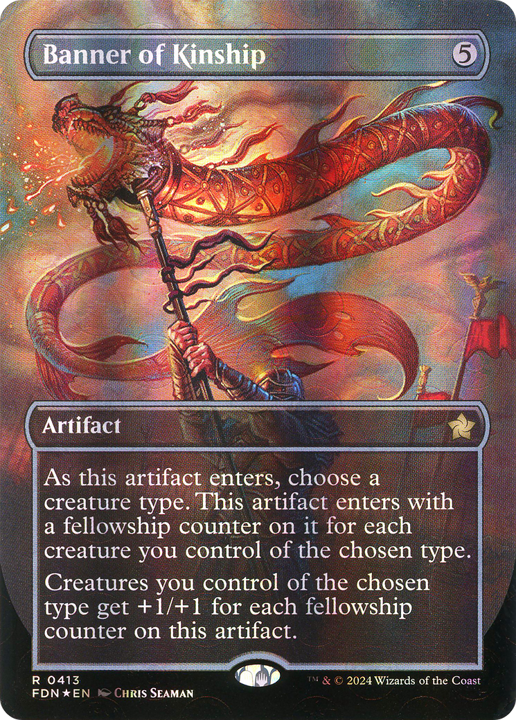 Banner of Kinship (Borderless) (Mana Foil) [Foundations]