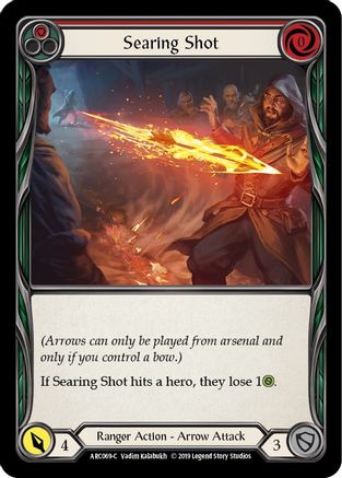 Searing Shot (Red) [ARC069-C] 1st Edition Rainbow Foil