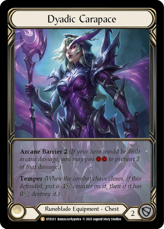 Dyadic Carapace (Extended Art) [DTD211] (Dusk Till Dawn)  Cold Foil
