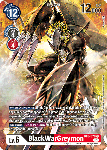 BlackWarGreymon [BT8-070] (Alternative Art) [New Awakening]