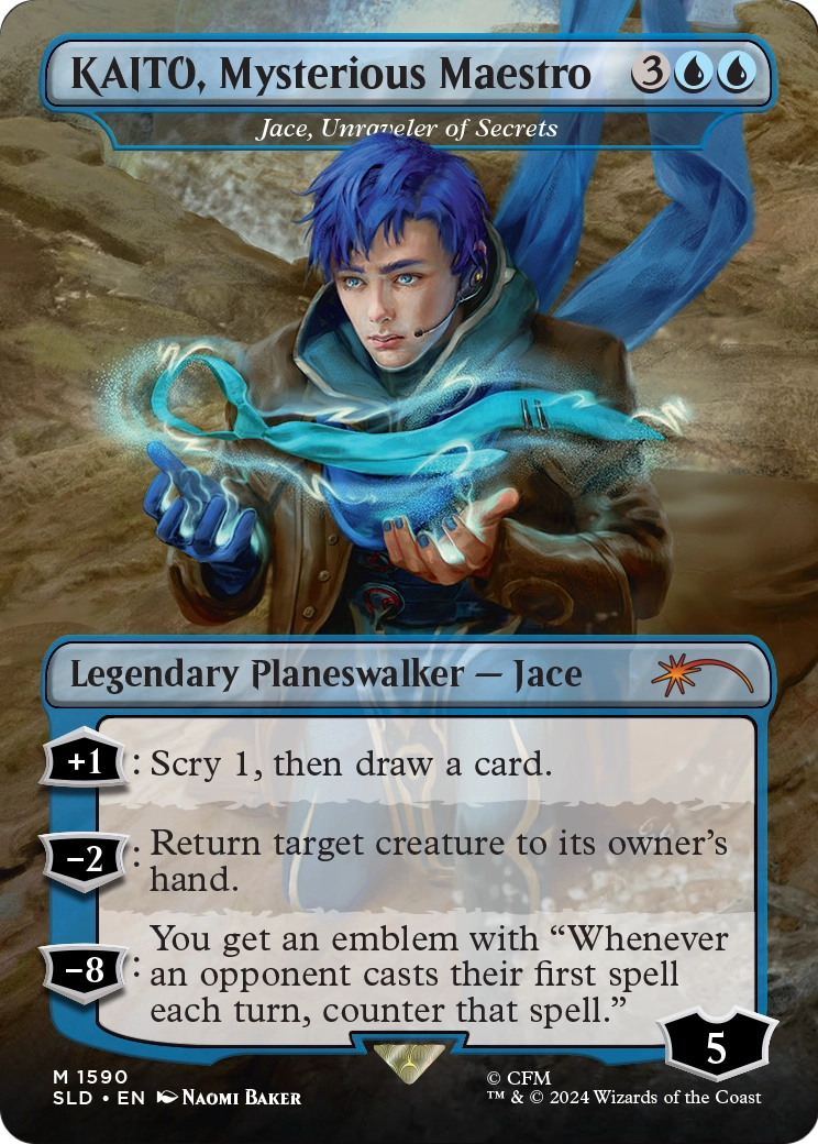 KAITO, Mysterious Maestro - Jace, Unraveler of Secrets (Japanese) [Secret Lair Drop Series]