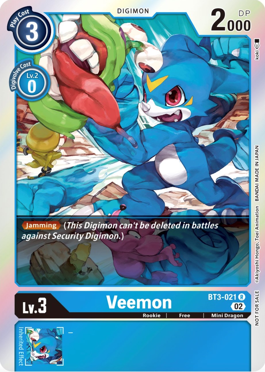 Veemon - BT3-021 (Official Tournament Pack Vol.8) [Release Special Booster Promos]