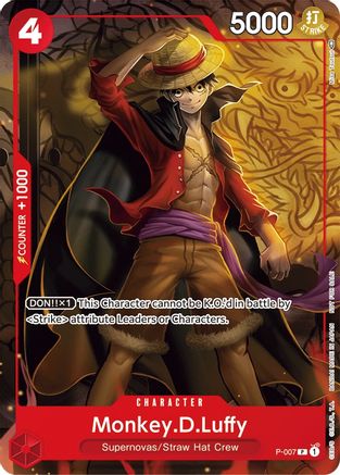Monkey.D.Luffy - P-007 (Tournament Pack Vol. 1) [One Piece Promotion Cards]