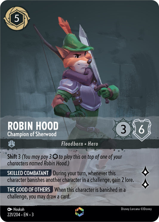Robin Hood - Champion of Sherwood (Alternate Art) (221/204) [Into the Inklands]