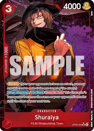 Shuraiya (Alternate Art) [Ultimate Deck - The Three Captains]