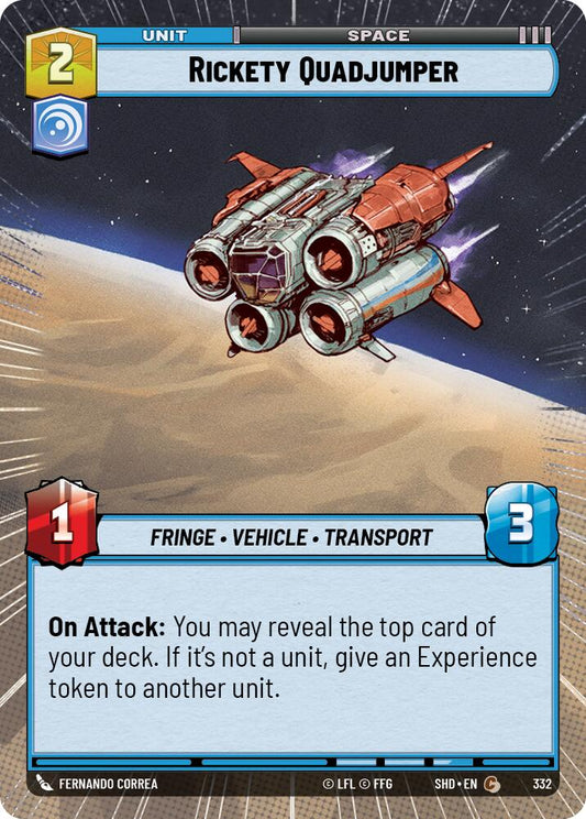 Rickety Quadjumper (Hyperspace) (332) [Shadows of the Galaxy]