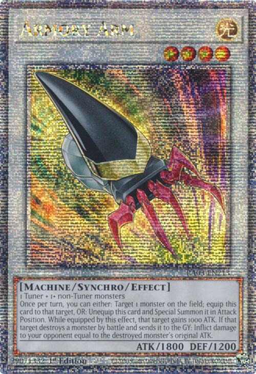 Armory Arm (Quarter Century Secret Rare) [RA03-EN213] Quarter Century Secret Rare