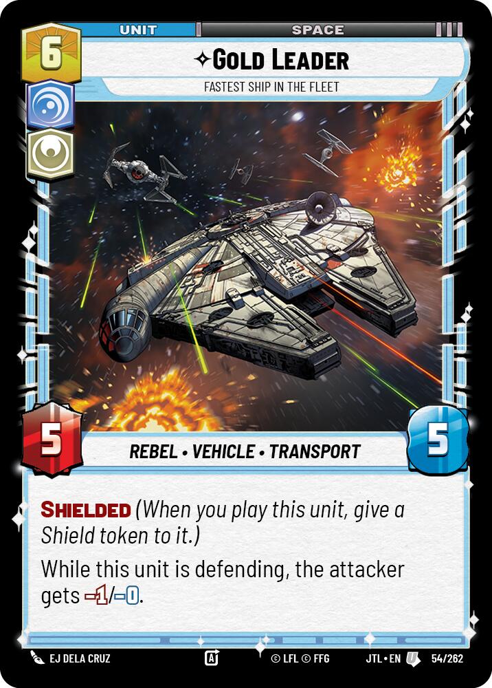 Gold Leader - Fastest Ship in the Fleet (054/262) (054/257) [Jump to Lightspeed]