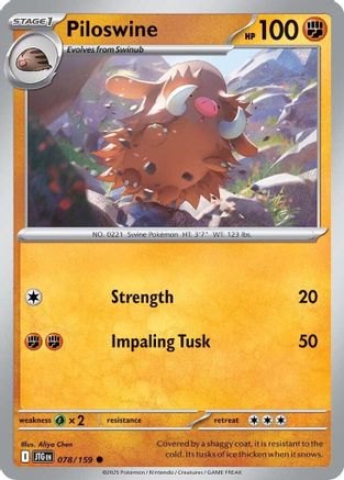 Piloswine (078/159) [Scarlet & Violet: Journey Together]