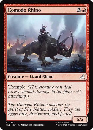 Komodo Rhino [Avatar: The Last Airbender: Eternal-Legal]