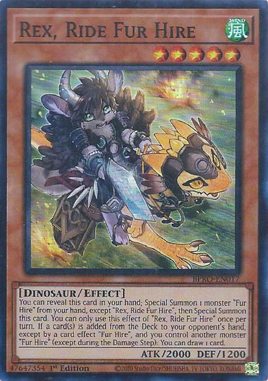Rex, Ride Fur Hire [BPRO-EN017] Super Rare