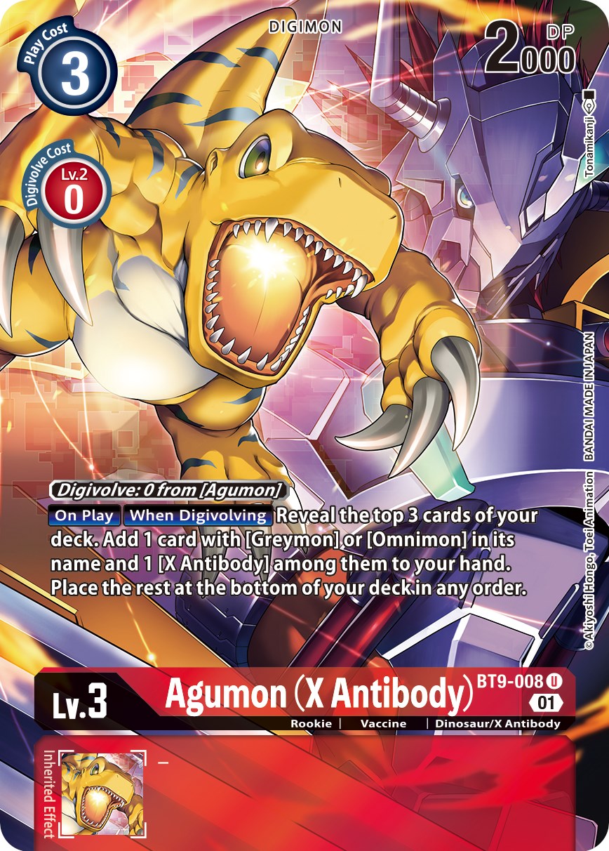 Agumon (X Antibody) [BT9-008] (Alternative Art) [X Record]