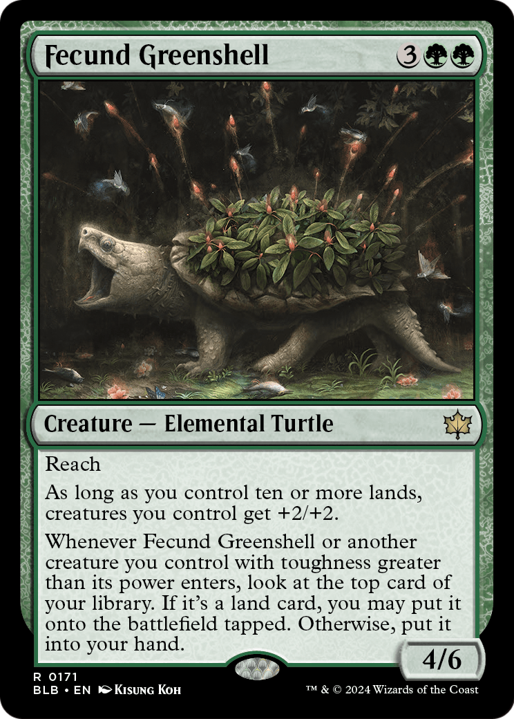 Fecund Greenshell [Bloomburrow]