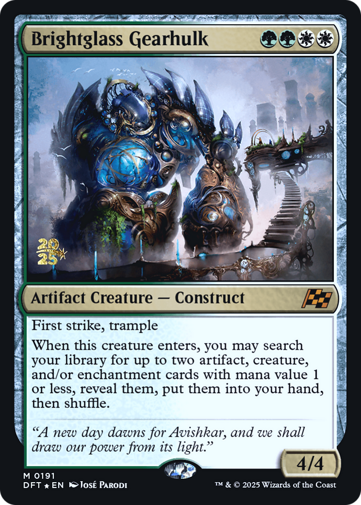 Brightglass Gearhulk [Aetherdrift Prerelease Promos]
