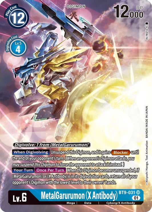 MetalGarurumon (X Antibody) [BT9-031] (Alternative Art) [X Record]