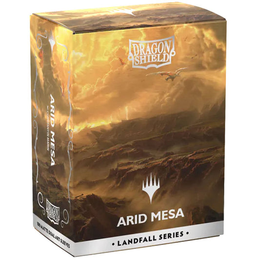 DRAGON SHIELD STANDARD SIZE SLEEVES MTG ARID MESA - MATTE DUAL ART 100CT