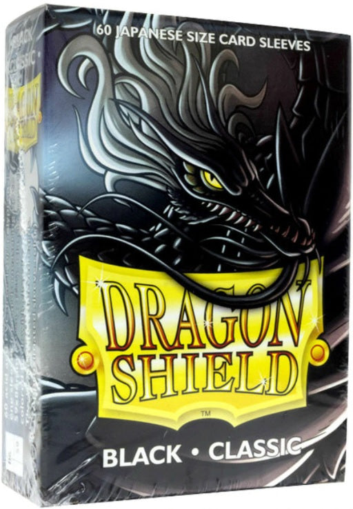 DRAGON SHIELD JAPANESE SIZE SLEEVES BLACK - CLASSIC 60CT
