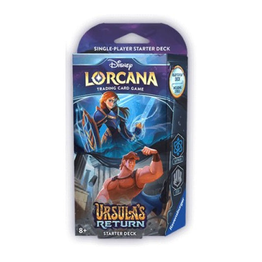 Disney Lorcana: Ursula's Return - Starter Deck - Saphire & Steel ( PREORDER)