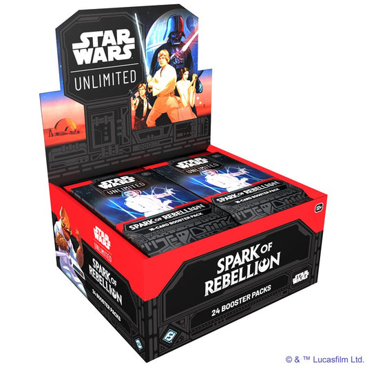 Une caisse Star Wars: Unlimited: Spark of Rebellion Draft Booster 8 MARS 2024