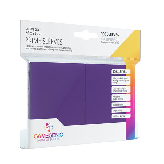 MATTE PRIME SLEEVES PURPLE (GAMEGENIC) (Copie)