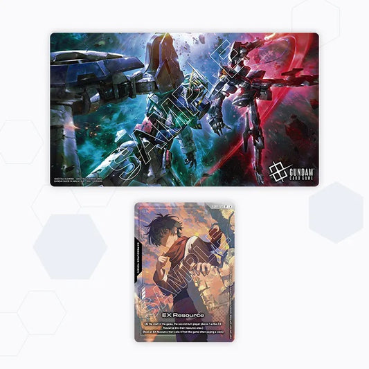 Gundam Card Game: Official Playmat & Card Set (Mobile Suit Gundam 00) - Bandai Playmats