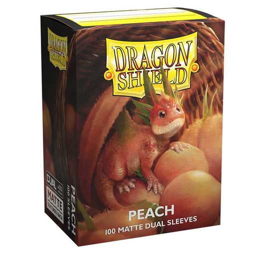 DRAGON SHIELD STANDARD SIZE SLEEVES PEACH - MATTE DUAL 100CT