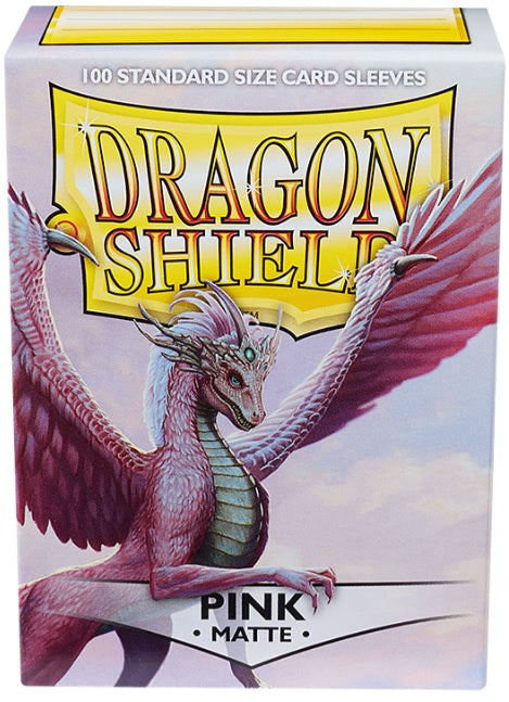 DRAGON SHIELD STANDARD SIZE SLEEVES PINK - MATTE 100CT